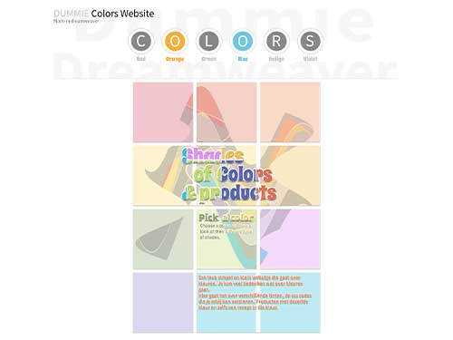 Opdracht school Colors website