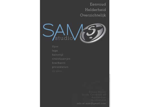 Sanna's oud ontwerp visitekaartje sanna