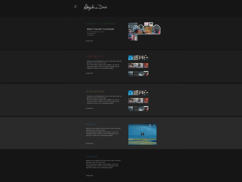Redesign Angeline Donk website