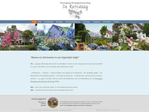 Design website De Rietkraag