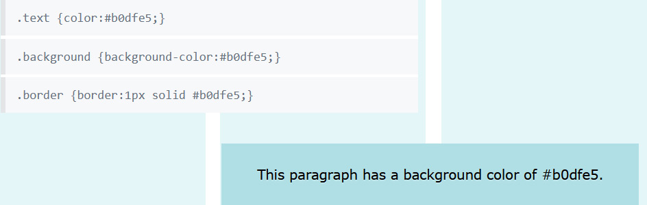 blue color syntax declaration