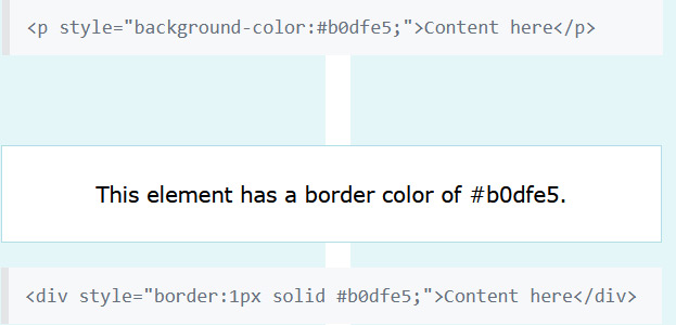 blue color background declaration