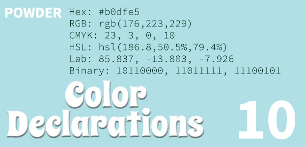 blue image color declaration
