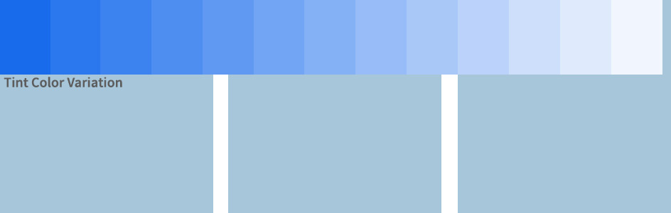 blue image tint variations