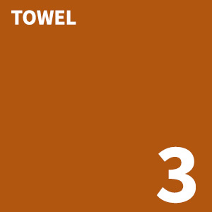 orange image text towel