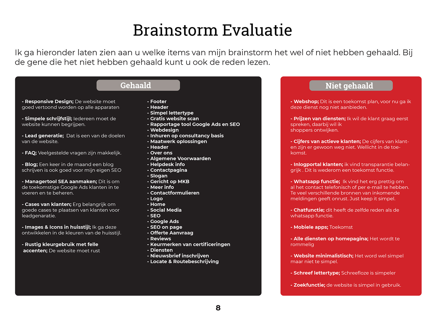 manuela's simpel brainstorm