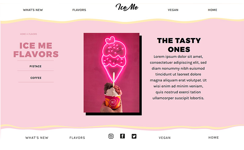 nina's ice me flavors