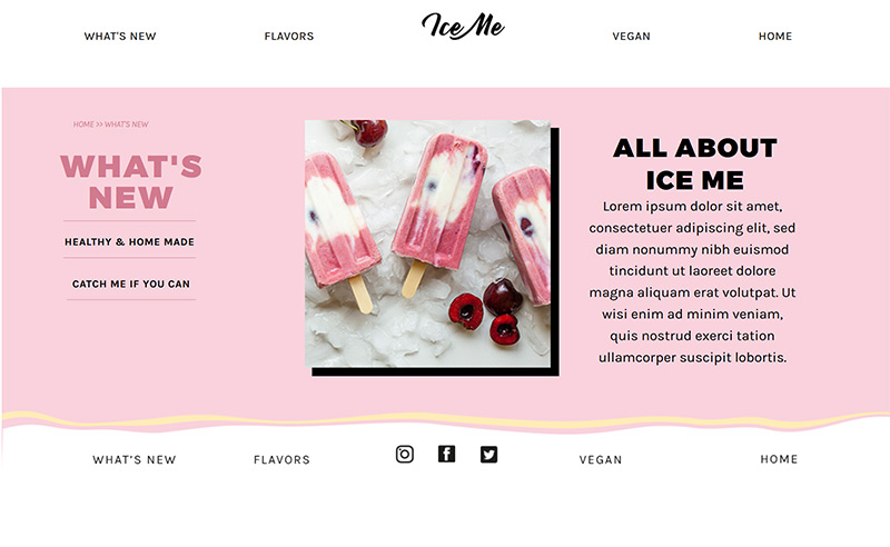 nina's ice me what's new